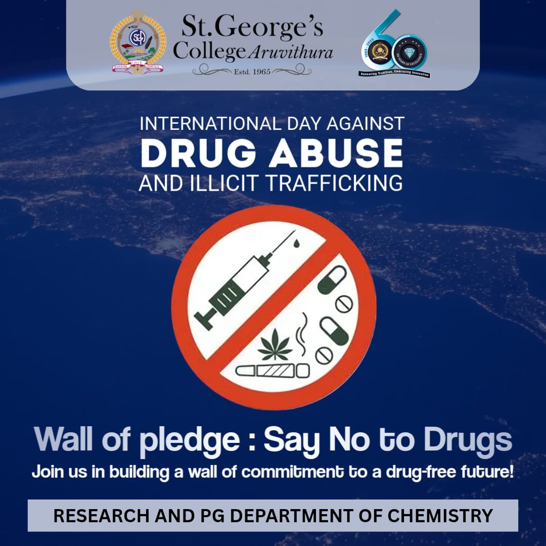Wall of pledge: Say No to Drugs